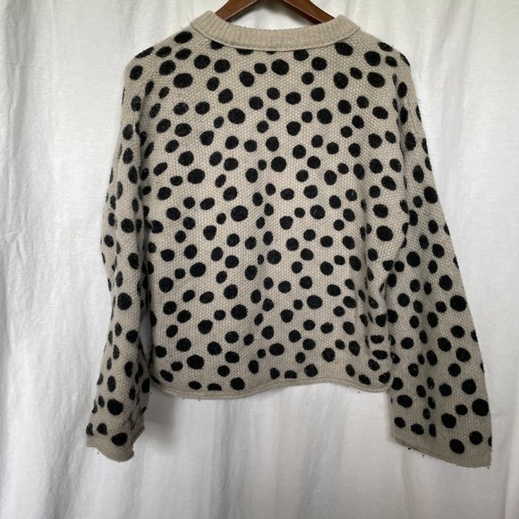 Madewell Polka Dot Merino Wool Wide Sleeve Sweater - Picture 3 of 5
